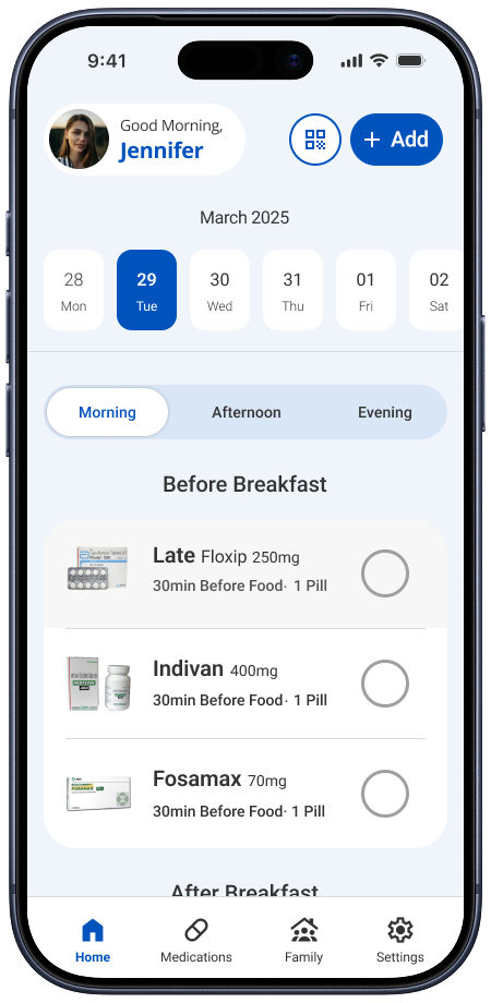 Cura history interface